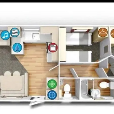 8 Sleep Chalet At Newquay Away Nb168